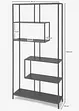 Metalen rek, breed, bonprix