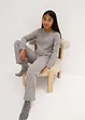 Meisjes geribde pyjama (2-dlg. set), bonprix