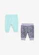 Baby sweatpants (set van 2) van biologisch katoen, bonprix