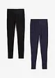 Legging met biologisch katoen (set van 2), bonprix