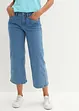 Wide leg jeans mid waist, cropped, bonprix