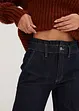 Wide leg paperbag jeans high waist, bonprix