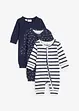 Baby pyjama onesie (set van 3), bonprix