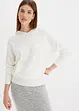 Gebreide hoodie met kangoeroezak van viscosemix, bonprix