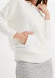 Gebreide hoodie met kangoeroezak van viscosemix, bonprix