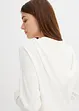 Gebreide hoodie met kangoeroezak van viscosemix, bonprix