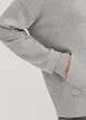 Gebreide hoodie met kangoeroezak van viscosemix, bonprix