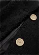 Lange teddy jas met capuchon en zakken, bonprix
