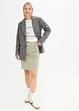 Korte cargo rok van corduroy met riem, bonprix