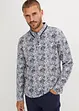 Piqué poloshirt met print van puur biologisch katoen, lange mouw, bonprix