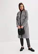 Korte coat in wollen look met dubbele knopen, bonprix