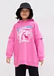 Meisjes oversized hoodie van biologisch katoen, bonprix