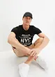 T-shirt van biologisch katoen, slim fit, bonprix