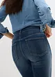 Flared stretch jeans met mid waist, bonprix