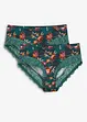 Maxislip met sierlijk kant (set van 2), bonprix