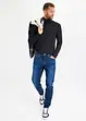 Regular fit stretch jeans, tapered, bonprix