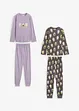 Meisjes pyjama van biologisch katoen (4-dlg. set), bonprix