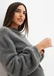 Oversized trui met diep rugdecolleté, bonprix