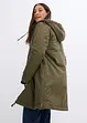 Wijde winterparka met capuchon en teddy voering, bonprix