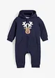 Baby sweat jumpsuit met kerstmotief van biologisch katoen, bonprix