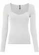 Gebreid shirt in bustierlook, bonprix