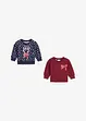 Baby sweater (set van 2) met kerstmotieven, bonprix