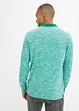 Gemêleerde longsleeve met polokraag, bonprix