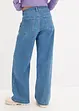 Wide leg jeans met mid waist, bonprix