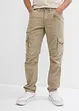 Loose fit cargo broek van puur katoen, straight, bonprix