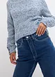 Straight thermojeans met high waist, bonprix