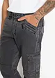 Relexed fit cargo broek van puur katoen, straight, bonprix