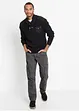 Relexed fit cargo broek van puur katoen, straight, bonprix