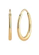 Elli creolen van 925 sterling zilver, verguld, elli