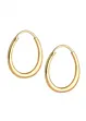 Elli creolen van 925 sterling zilver, verguld, elli