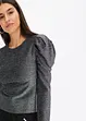 Glittershirt met pofmouwen, bonprix