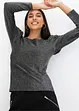 Glittershirt met pofmouwen, bonprix