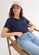 T-shirt met knoopsluiting, bonprix