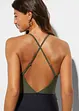 Badpak met cut-out en volants, bonprix