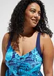 Tankini met gerecycled polyamide (2-dlg. set) met plooitjes, bonprix