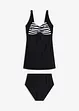 Lange tankini (2-dlg. set) met high waist bikinibroekje, bonprix