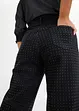 Stretch broek met glittersteentjes, bonprix