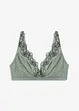 Triangle bralette zonder beugel met glanseffect, bonprix