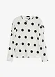 Longsleeve van gestructureerde crêpe, bonprix