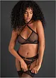 Bralette + string + jarretels (3-dlg. set), VENUS