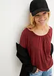Oversized shirt in een viscosemix, bonprix