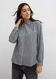 Oversized geruite blouse met pofmouwen, bonprix