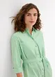 Gestreepte blousejurk met strikceintuur, bonprix