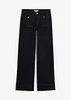 Wide leg stretch jeans mid waist, bonprix