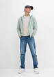 Sweater met capuchon en ritssluiting, bonprix