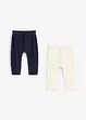 Gebreide baby broek (set van 2), bonprix